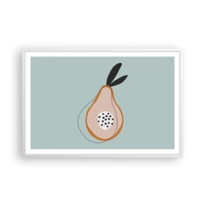 Poster in einem weißen Rahmen - Durchdringe die Natur der Dinge - 91x61 cm