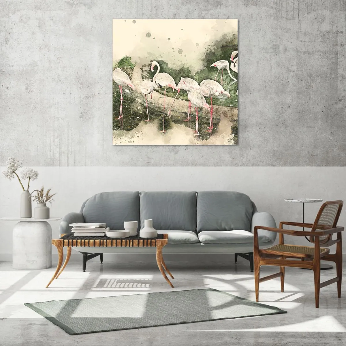 Glasbild - Bild auf glas - Exotischer Traum - 60x60 cm