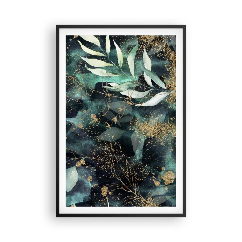 Poster in einem schwarzem Rahmen - Zaubergarten - 61x91 cm