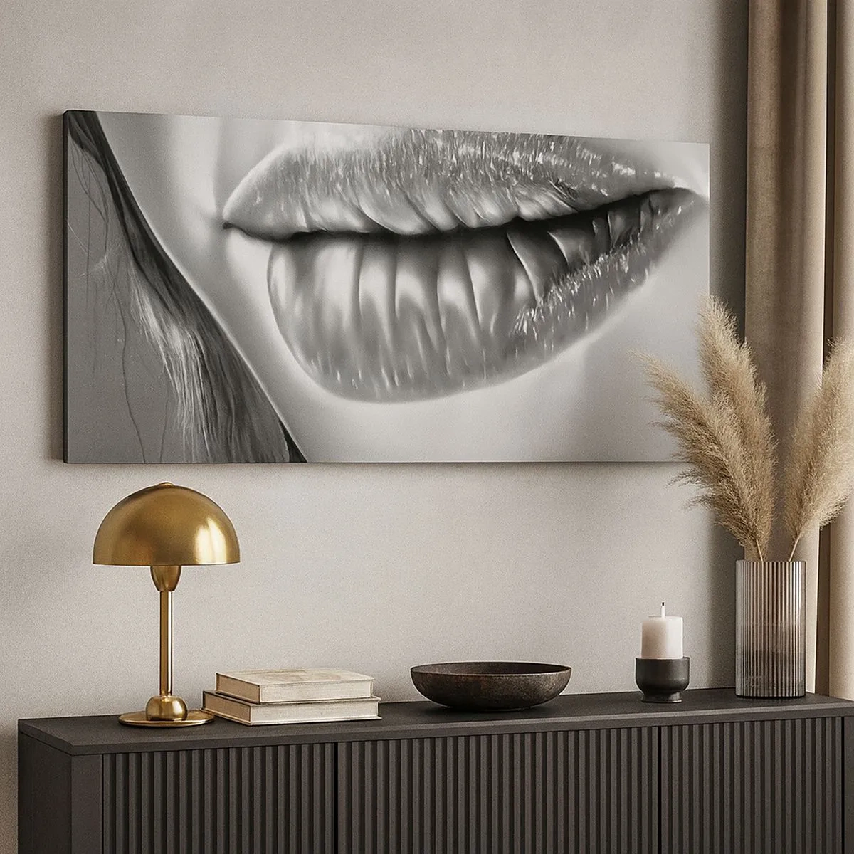 Bild auf Leinwand - Leinwandbild - Ich weiß, was du denkst… - 100x40 cm