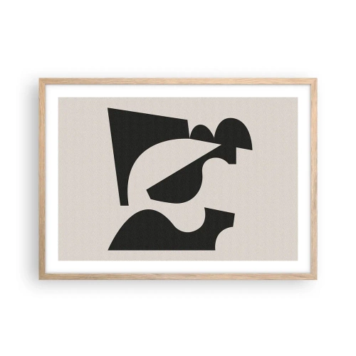 Poster in einem Rahmen aus heller Eiche - Zum Selbstbauen - 70x50 cm