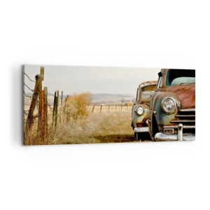 Bild auf Leinwand - Leinwandbild - Eine wohlverdiente Ruhe - 100x40 cm