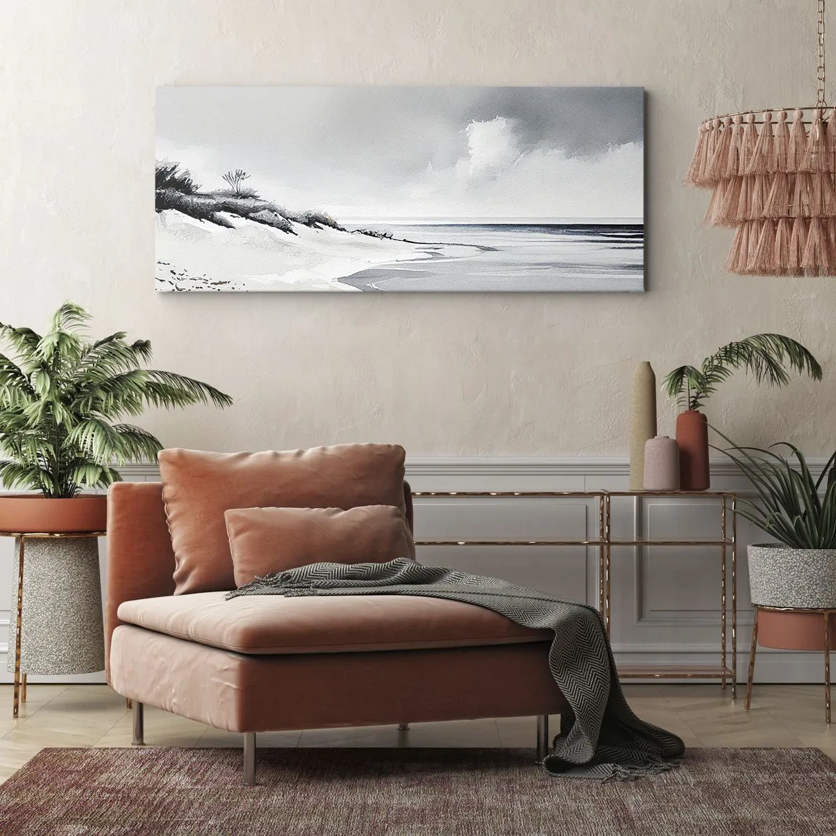 Bild auf Leinwand - Leinwandbild - Für immer zusammen - 90x30 cm