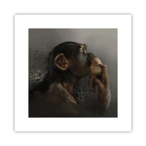 Poster - Sicherlich ein Denker - 30x30 cm