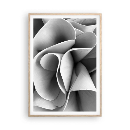 Poster in einem Rahmen aus heller Eiche - Es passiert im Weltraum - 70x100 cm