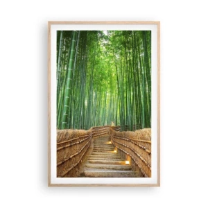 Poster in einem Rahmen aus heller Eiche - Die Essenz der asiatischen Natur - 61x91 cm