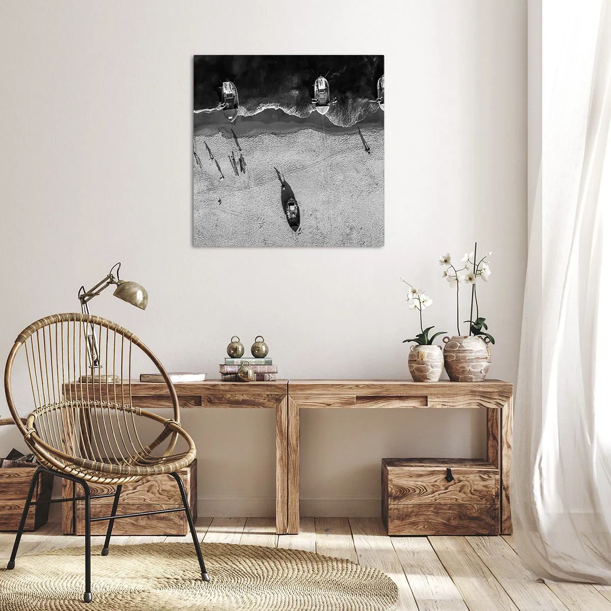 Bild auf Leinwand - Leinwandbild - Immer noch am Ufer… - 30x30 cm