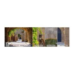 Fototapeten Muster Premium Canvas - Die Prozession wird bald erscheinen - Die Architektur, Stadt, Gasse - 100x30 cm