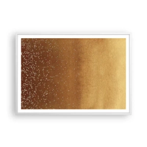 Poster in einem weißen Rahmen - Die Geburt des Lichts - 100x70 cm