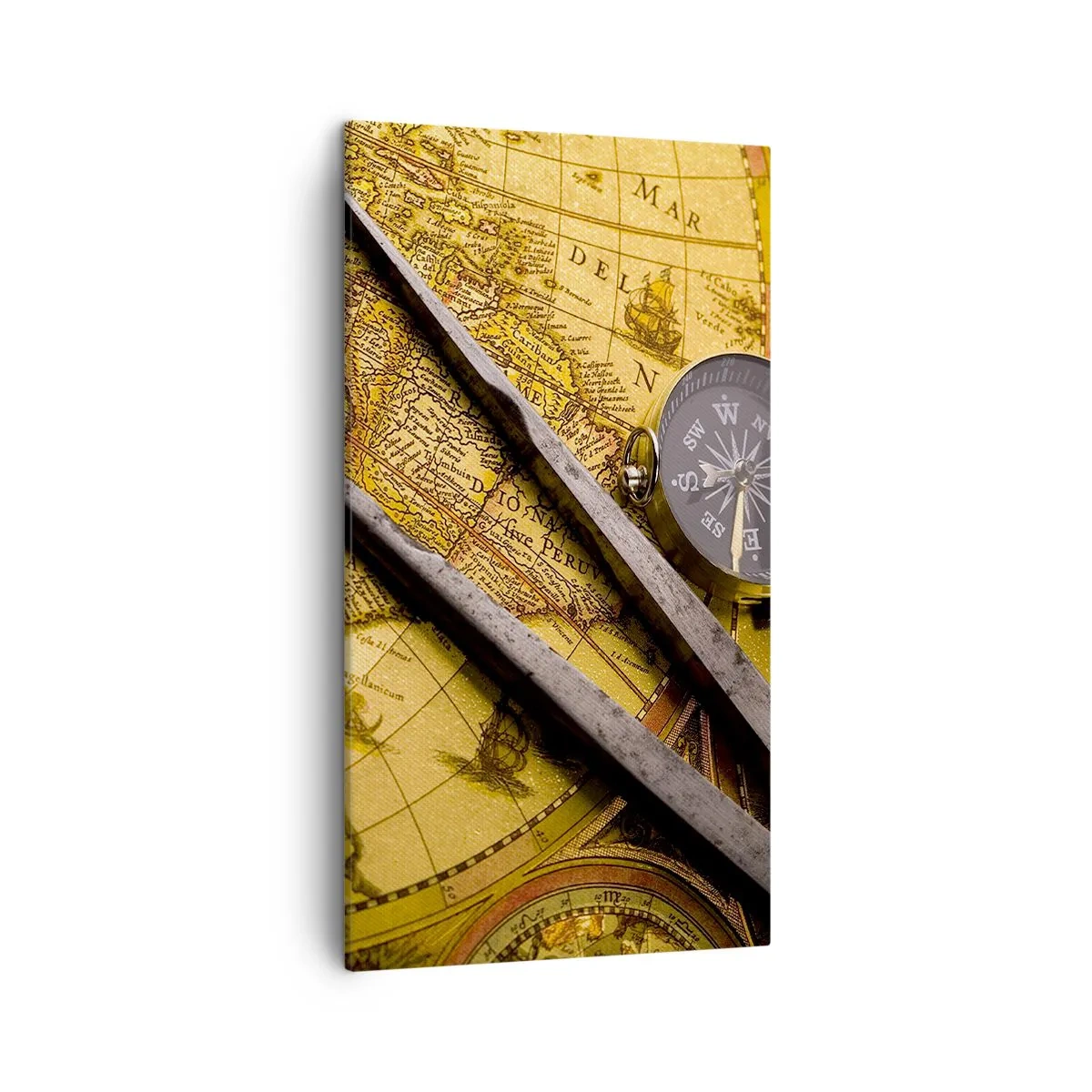 Bild auf Leinwand - Leinwandbild - Wo sind diese Schätze? - 45x80 cm