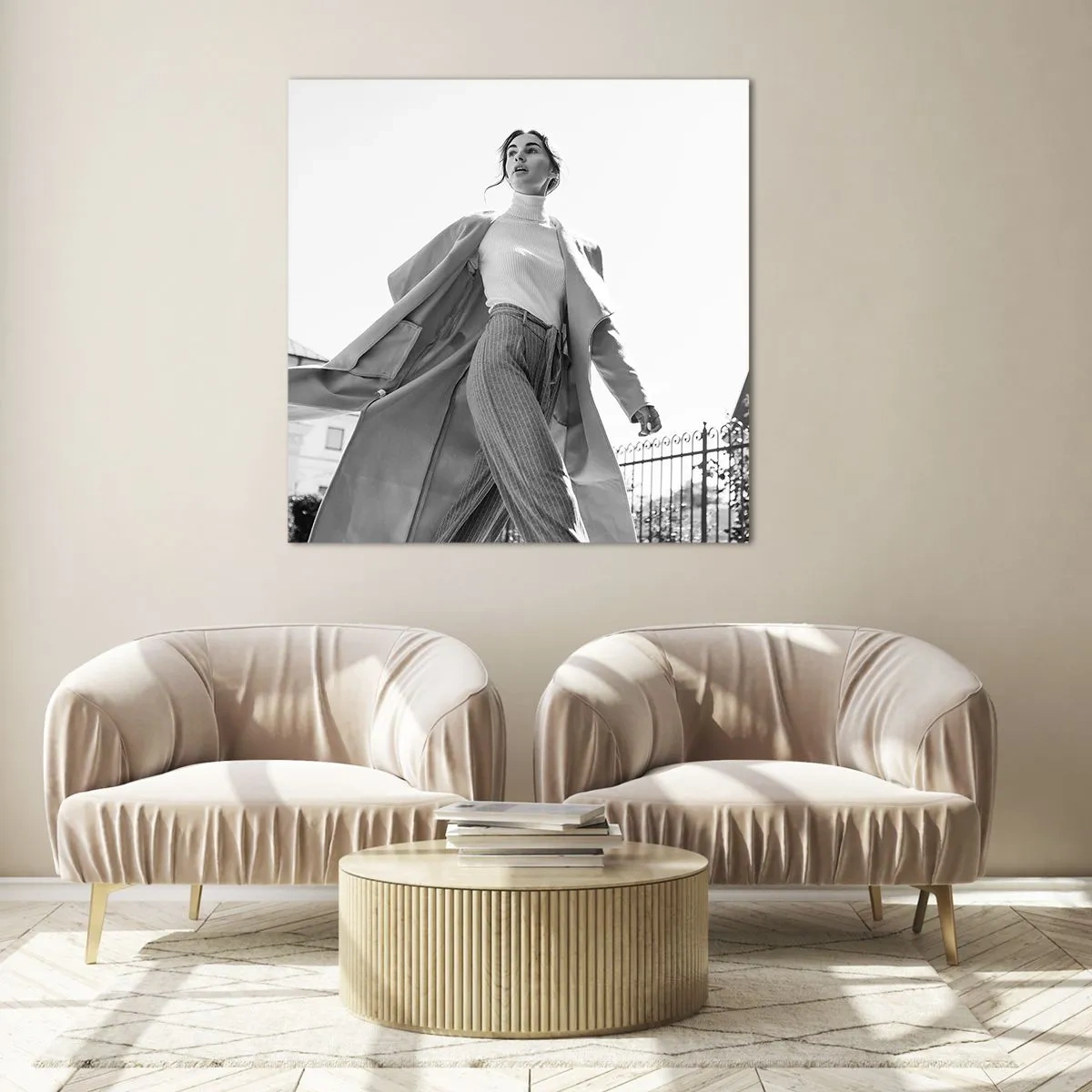 Glasbild - Bild auf glas - Gehst du mit mir? - 60x60 cm