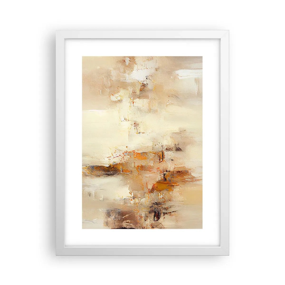 Poster in einem weißen Rahmen - Seele aus Bernstein - 30x40 cm