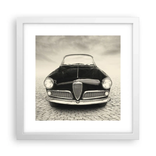 Poster in einem weißen Rahmen - Man muss mich einfach lieben - 30x30 cm