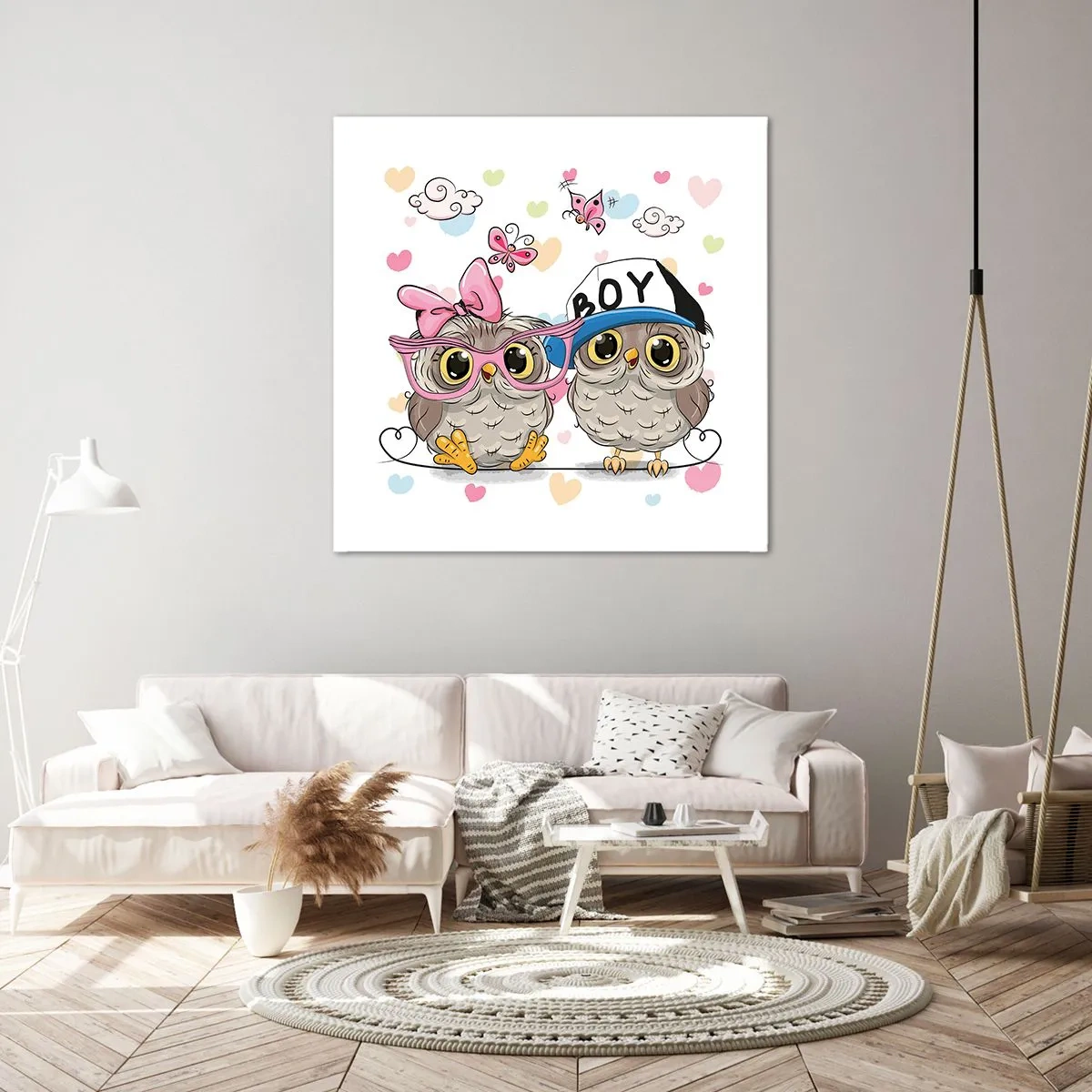 Bild auf Leinwand - Leinwandbild - Lass uns Liebe machen! - 60x60 cm