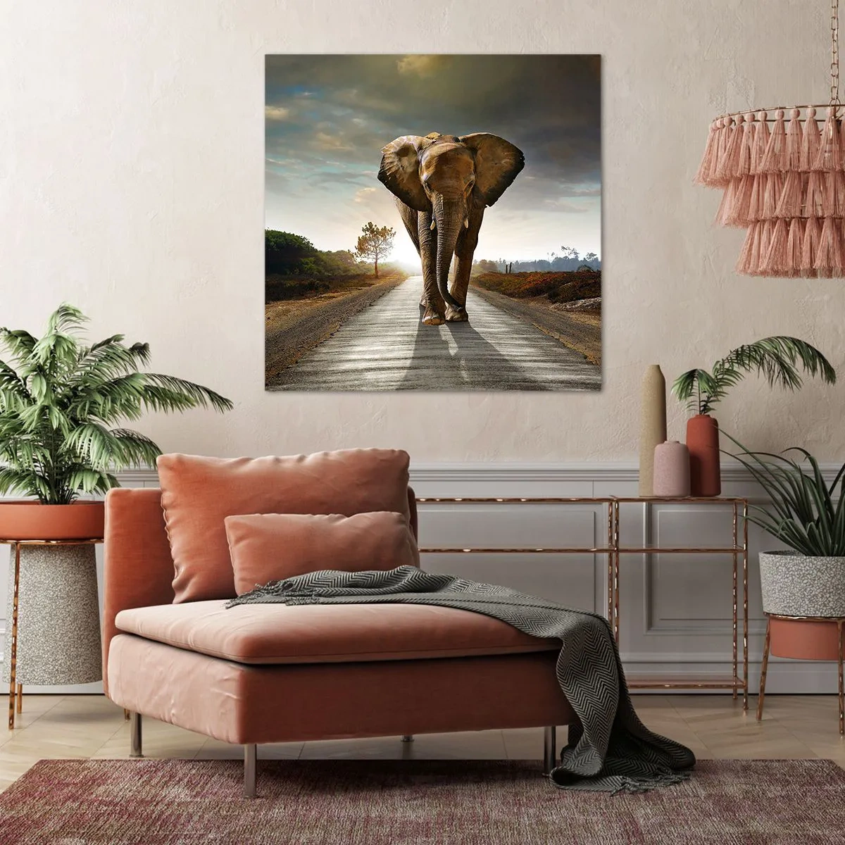 Bild auf Leinwand - Leinwandbild - Und schon gar nicht in einem Porzellanlager - 40x40 cm