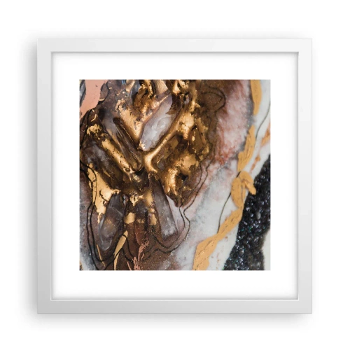 Poster in einem weißen Rahmen - Das Element der Erde - 30x30 cm