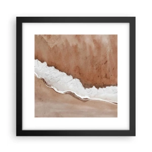 Poster in einem schwarzem Rahmen - In Farben der Erde - 30x30 cm