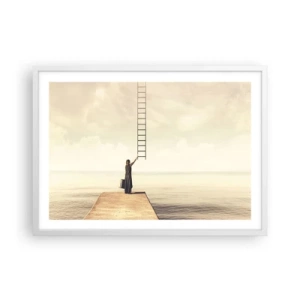 Poster in einem weißen Rahmen - Eine magische Reise - 70x50 cm