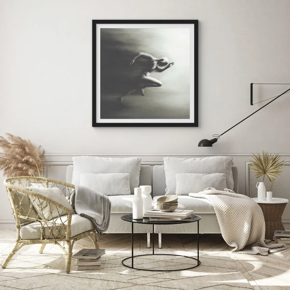 Poster in einem schwarzem Rahmen - Unwiderstehlich - 40x40 cm