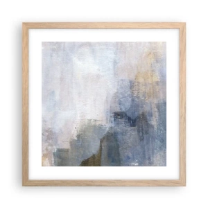 Poster in einem Rahmen aus heller Eiche - Farbtöne und Akkorde - 40x40 cm