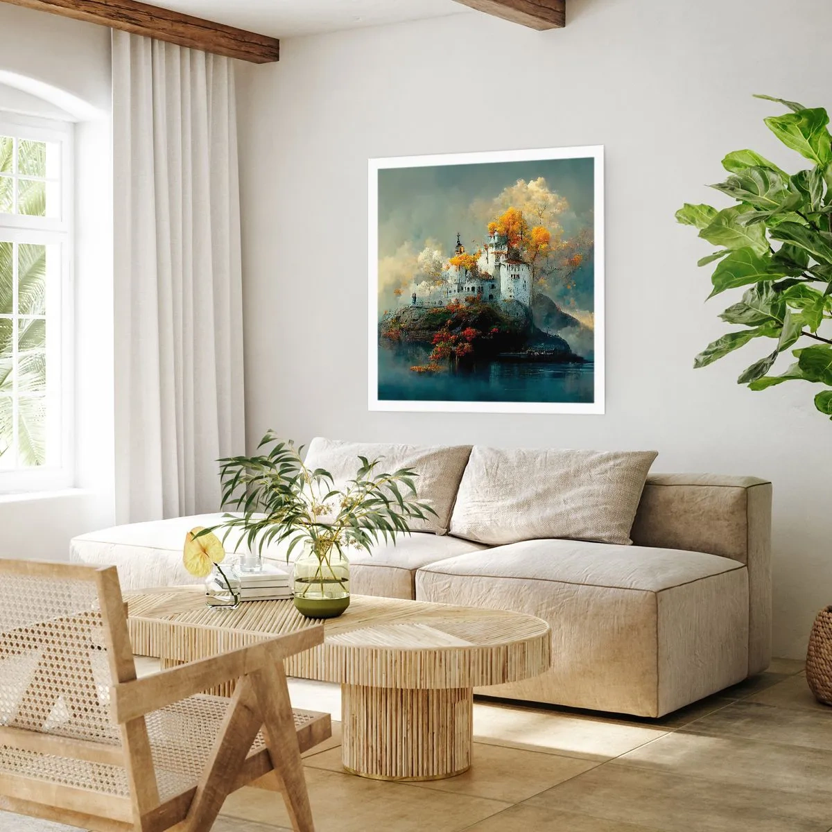 Poster - Beginn einer romantischen Geschichte - 60x60 cm