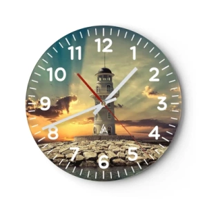 Wanduhr - Glasuhr - Licht - Gut - Schönheit - 30x30 cm