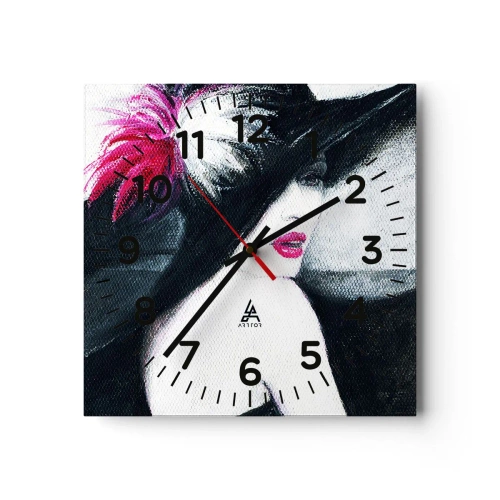 Wanduhr - Glasuhr - Immer ein Geheimnis - 40x40 cm