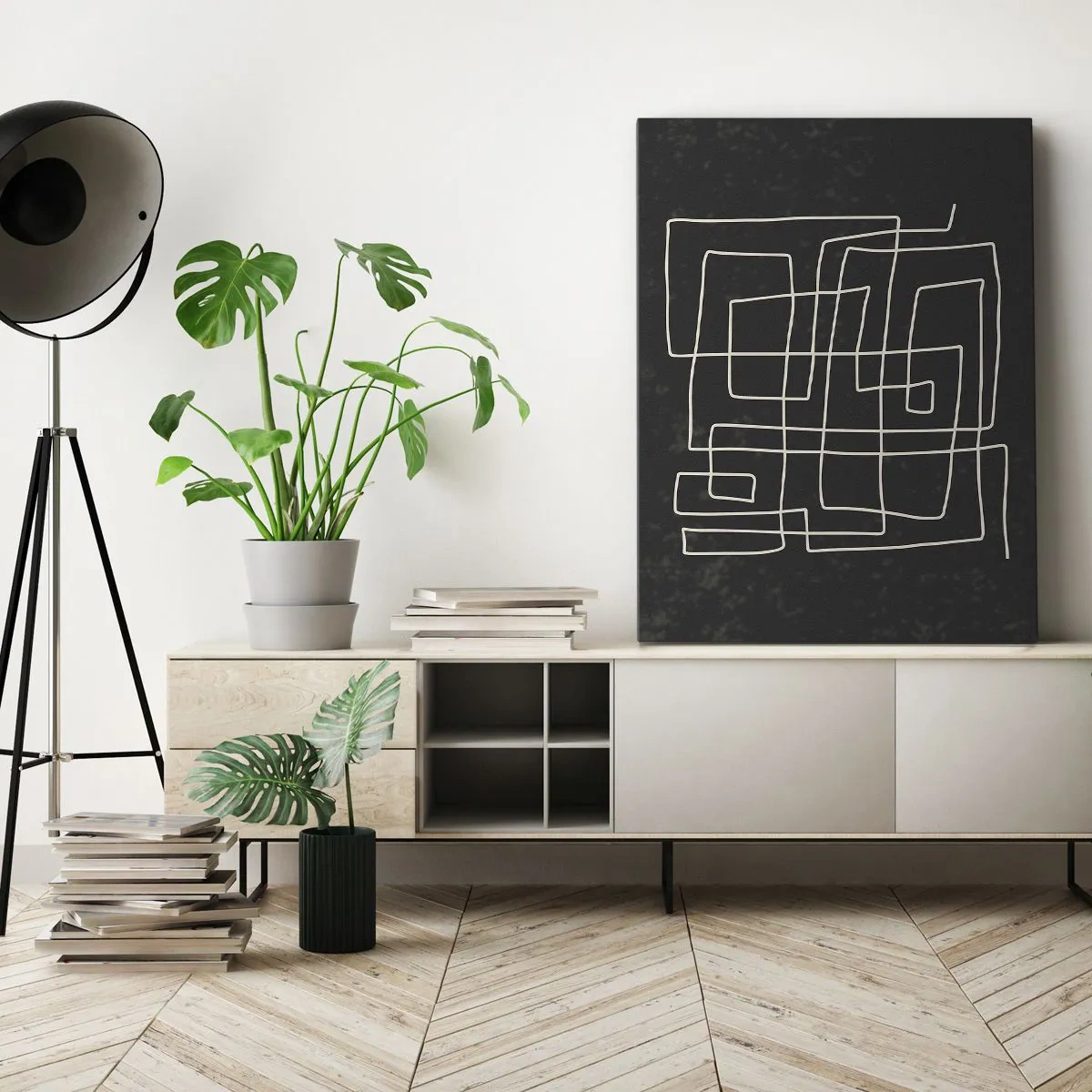 Bild auf Leinwand - Leinwandbild - Nicht so einfach - 45x80 cm