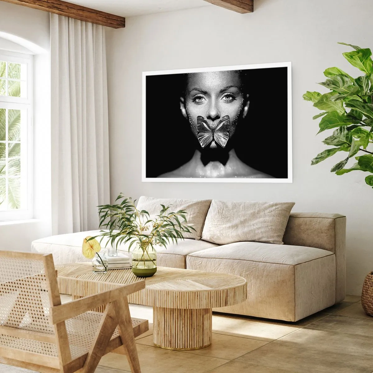 Poster - Schmetterlingskuss - 50x40 cm