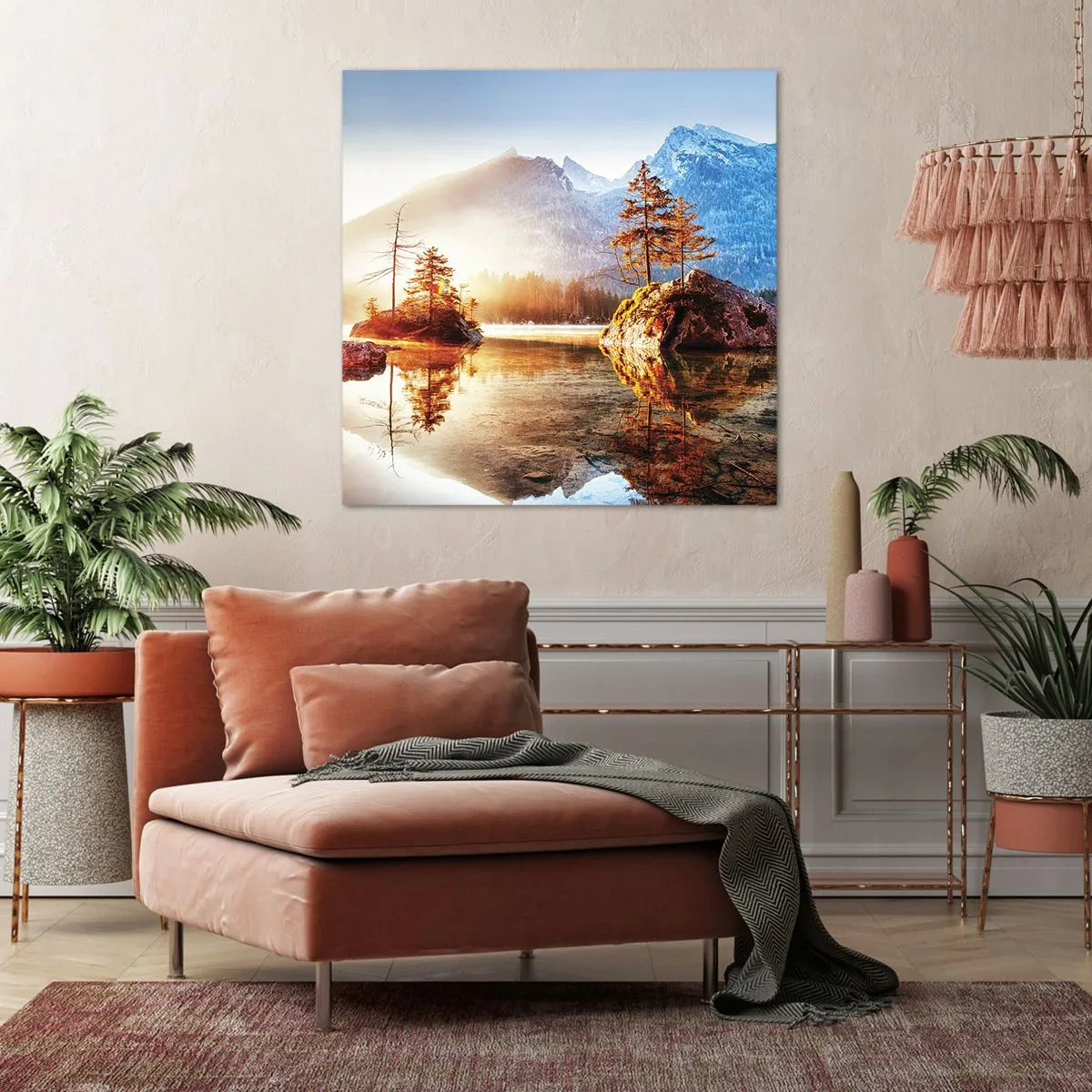 Bild auf Leinwand - Leinwandbild - Natur in neuem Licht - 30x30 cm