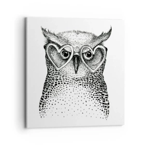 Bild auf Leinwand - Leinwandbild - Klug und mit Liebe - 70x70 cm