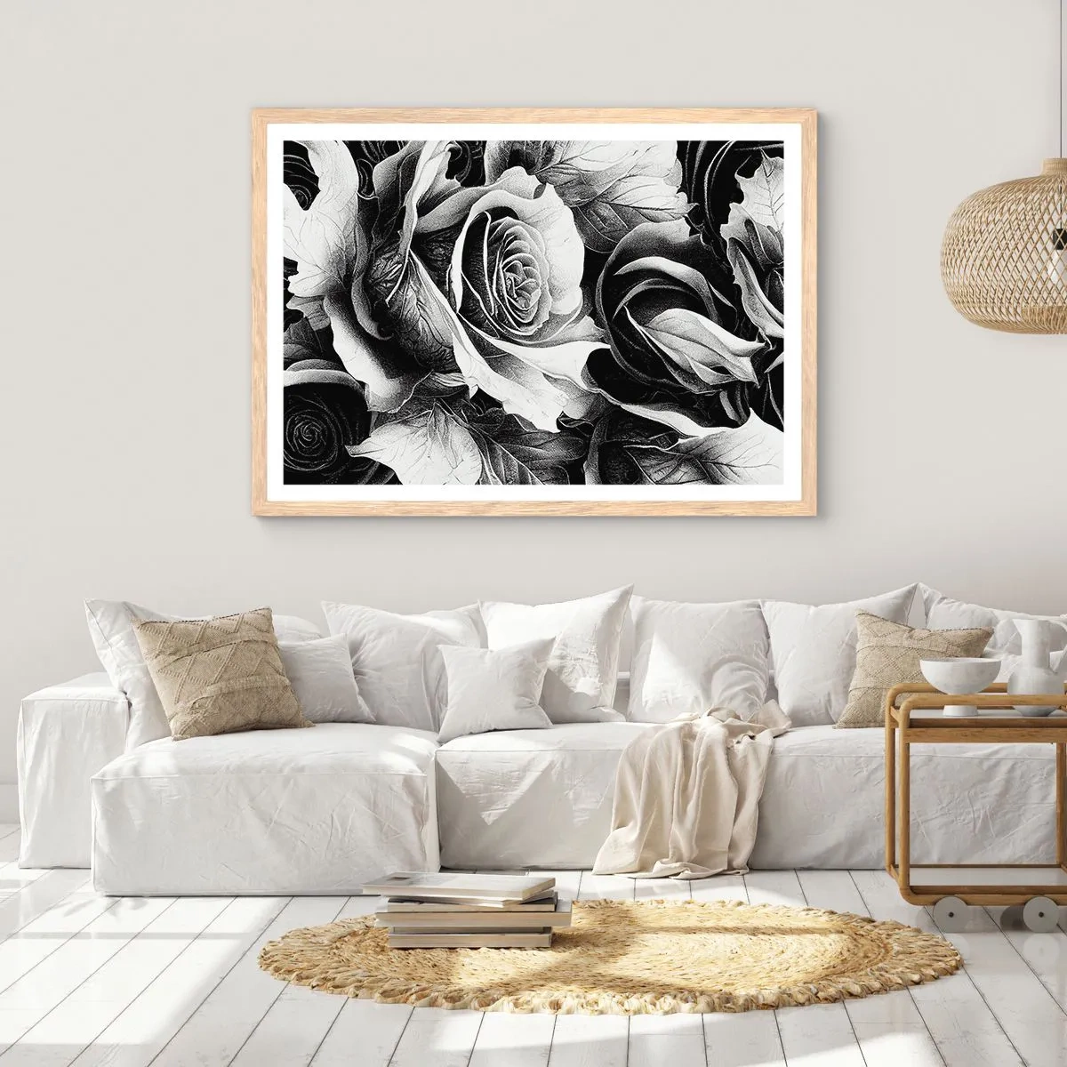 Poster in einem Rahmen aus heller Eiche - Immer Königin - 40x30 cm