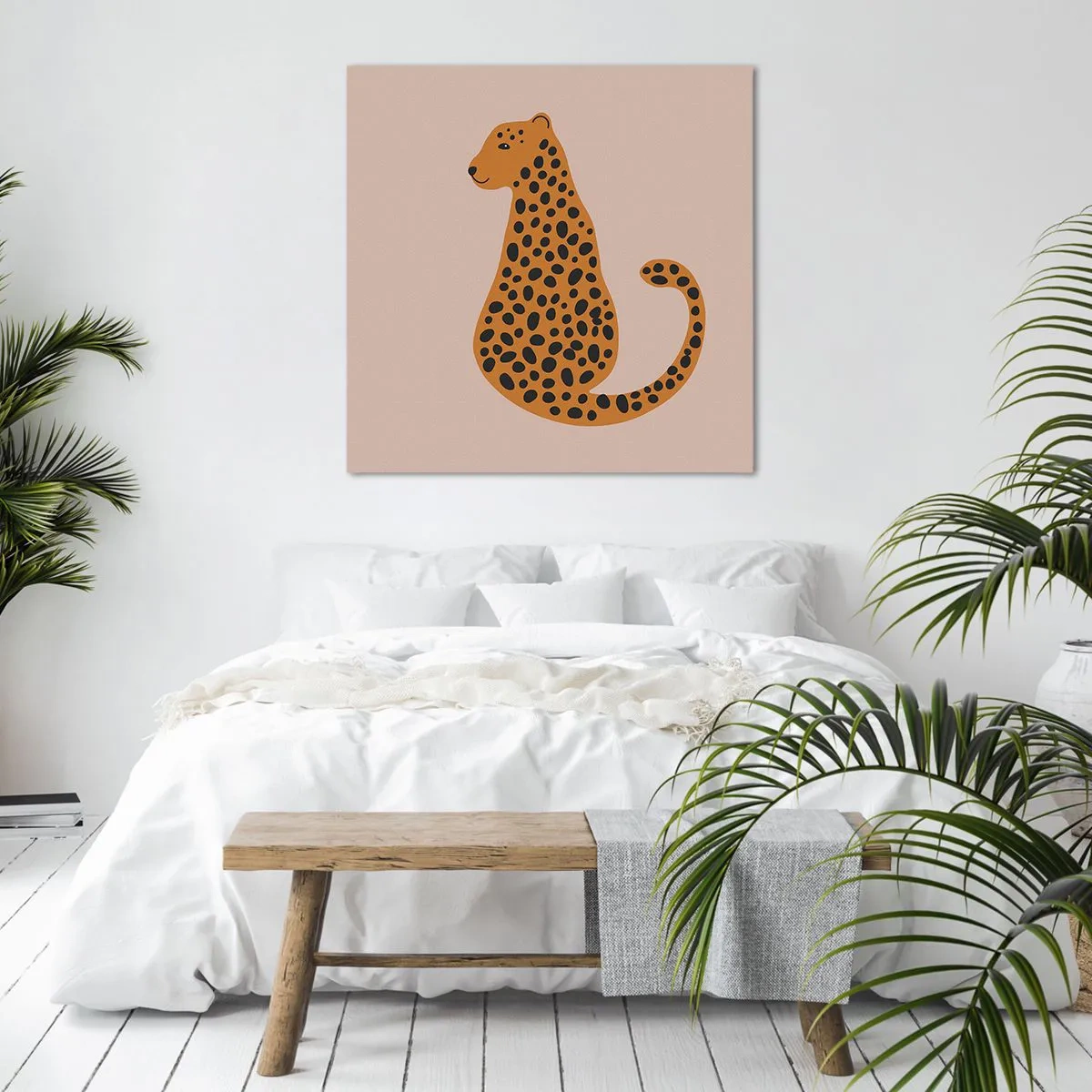 Bild auf Leinwand - Leinwandbild - Leopardenmuster ist ein modisches Muster - 30x30 cm