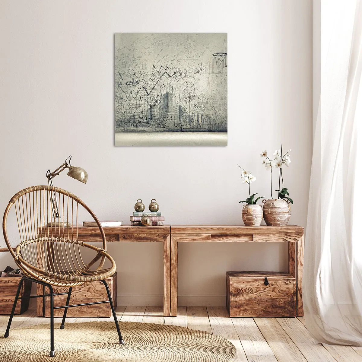Bild auf Leinwand - Leinwandbild - Mein tolles Stadtleben - 30x30 cm