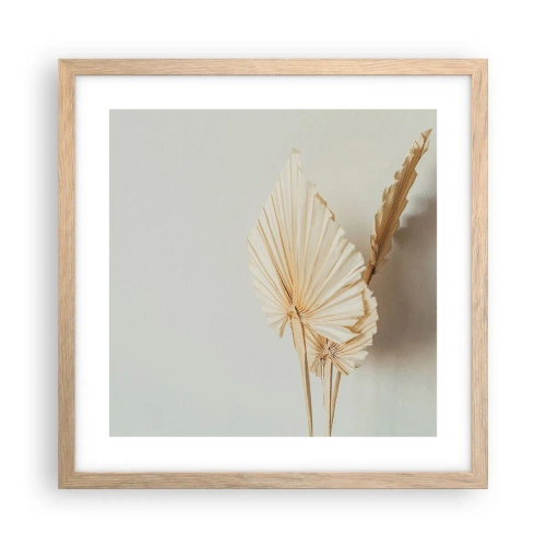 Poster in einem Rahmen aus heller Eiche - Wenn Sie Erleichterung brauchen - 40x40 cm