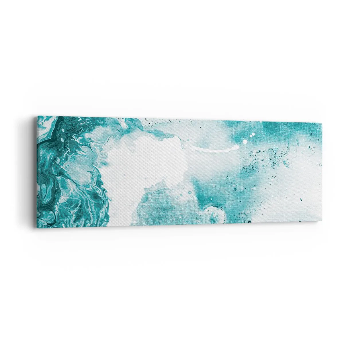 Bild auf Leinwand - Leinwandbild - Morast von Blau - 90x30 cm
