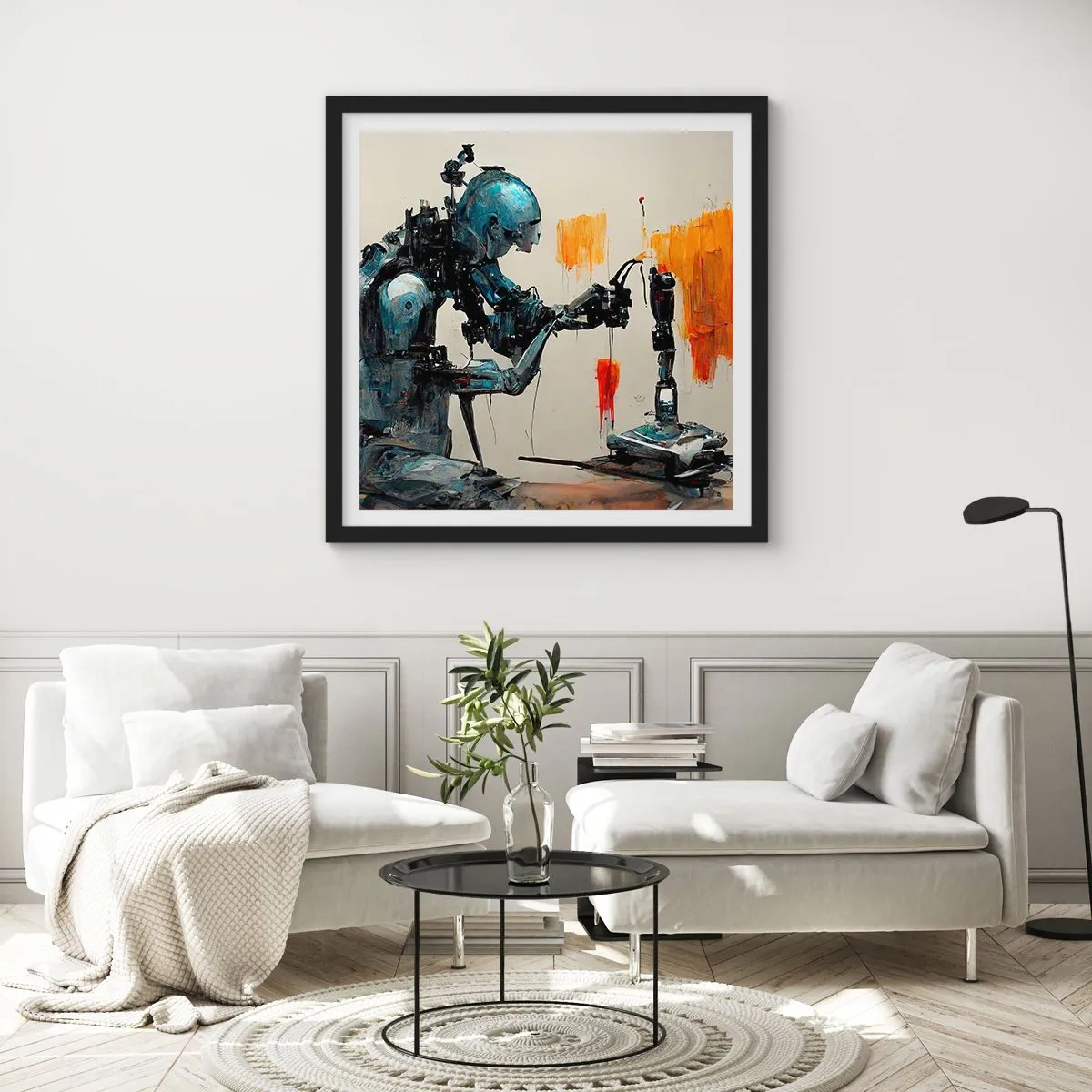 Poster in einem schwarzem Rahmen - Schon morgen… - 30x30 cm