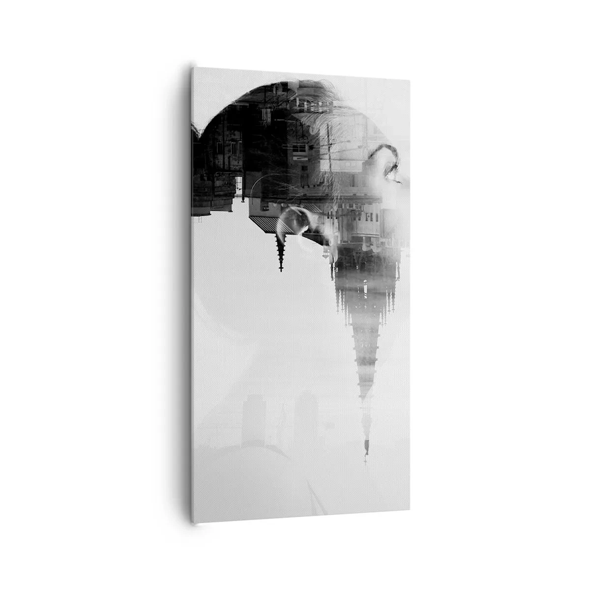 Bild auf Leinwand - Leinwandbild - Auf beiden Seiten des Glases - 65x120 cm