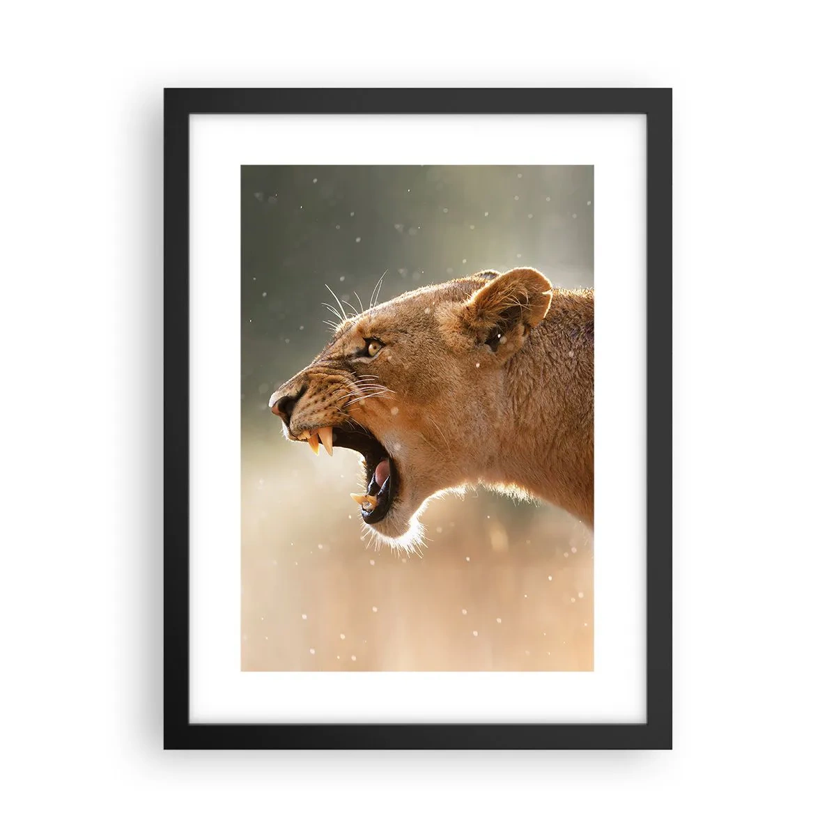 Poster in einem schwarzem Rahmen - Versuch, nicht zuzuhören - 30x40 cm