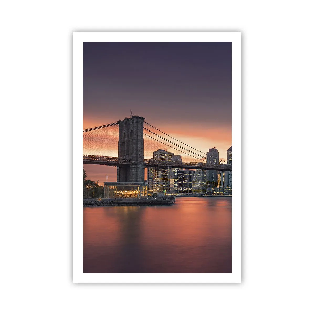 Poster - Eingetaucht in lila Stille - 61x91 cm