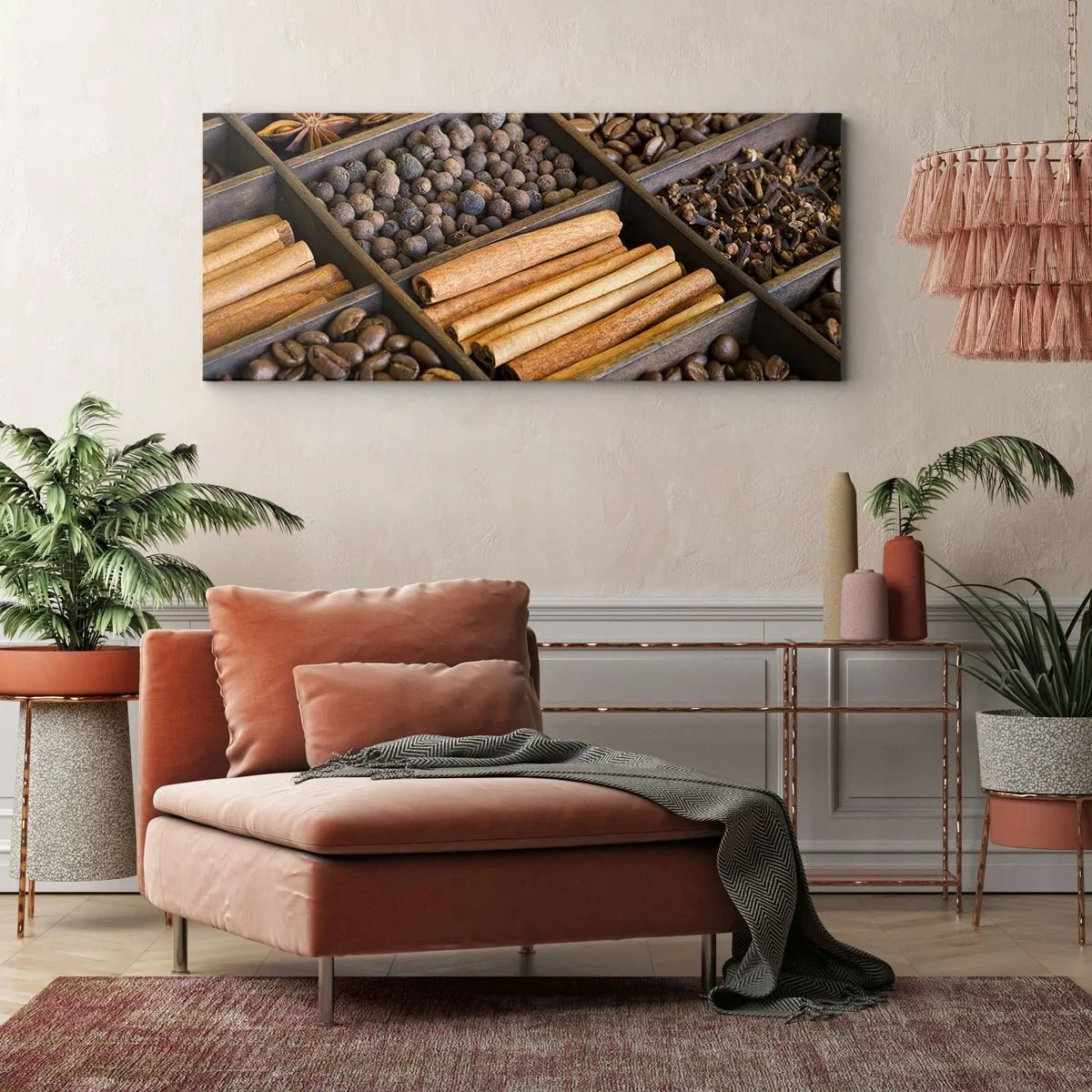 Bild auf Leinwand - Leinwandbild - Eine Fundgrube an Aromen - 90x30 cm