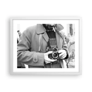 Poster in einem weißen Rahmen - Retro-Stil - 50x40 cm