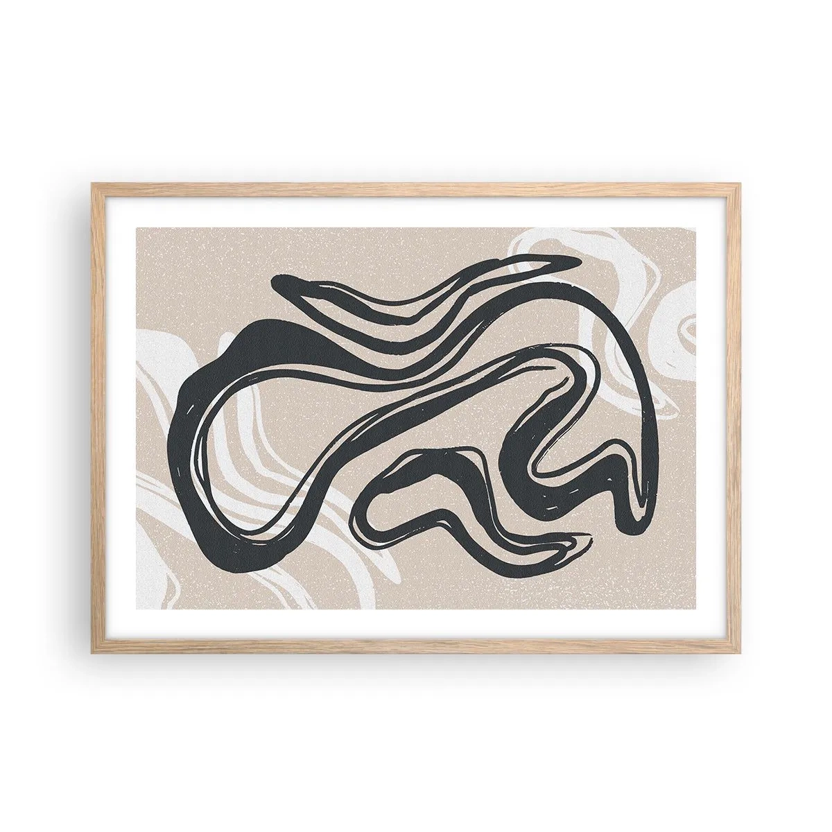 Poster in einem Rahmen aus heller Eiche - Vervielfachter Ausdruck - 70x50 cm