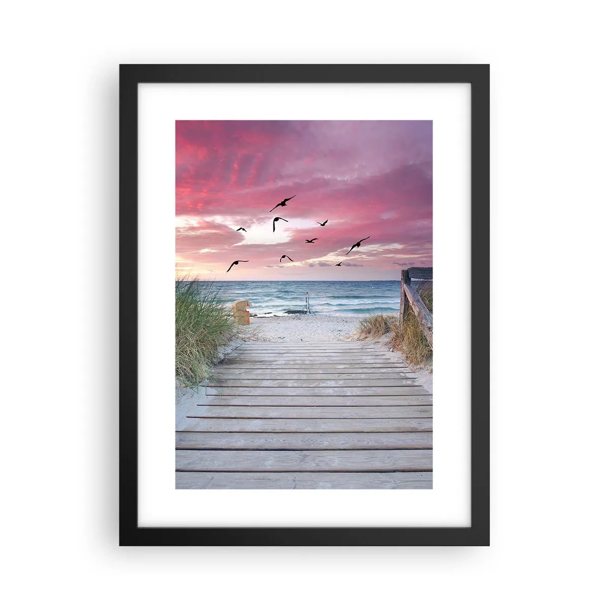 Poster in einem schwarzem Rahmen - Baltischer Eindruck - 30x40 cm