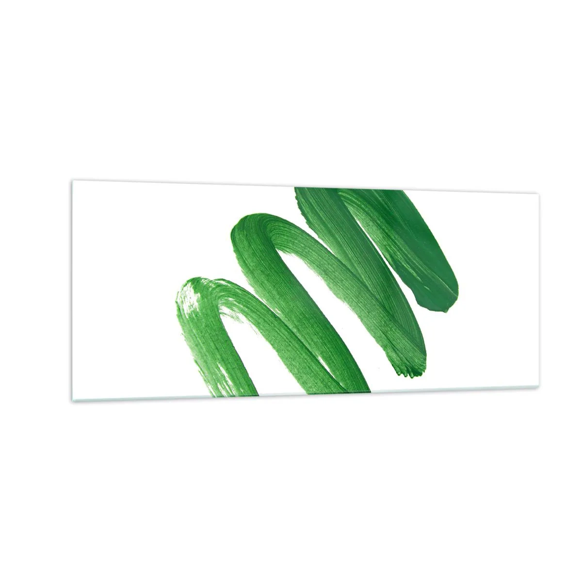 Glasbild - Bild auf glas - Grüner Witz - 100x40 cm