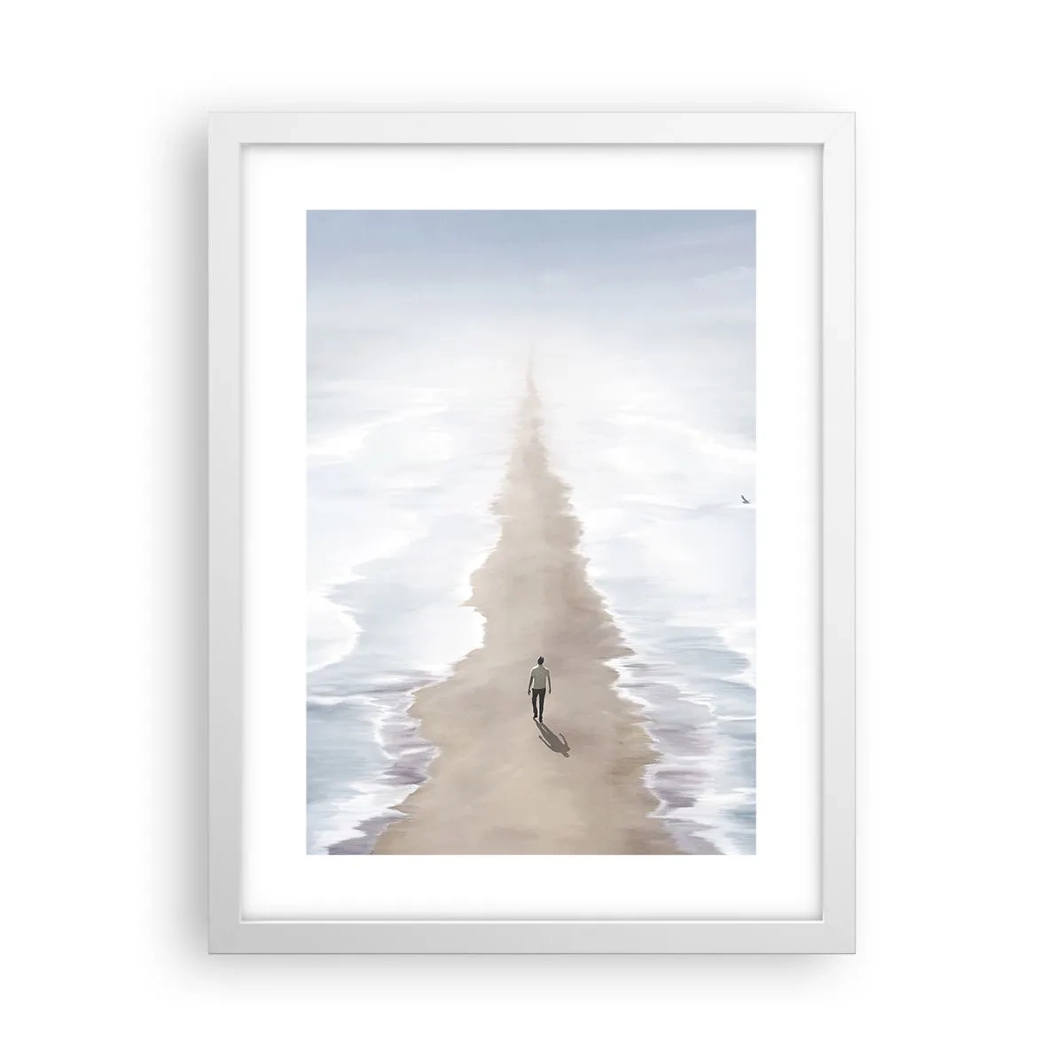 Poster in einem weißen Rahmen - Glänzende Zukunft - 30x40 cm