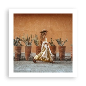 Poster - Hippie-Stil - 50x50 cm