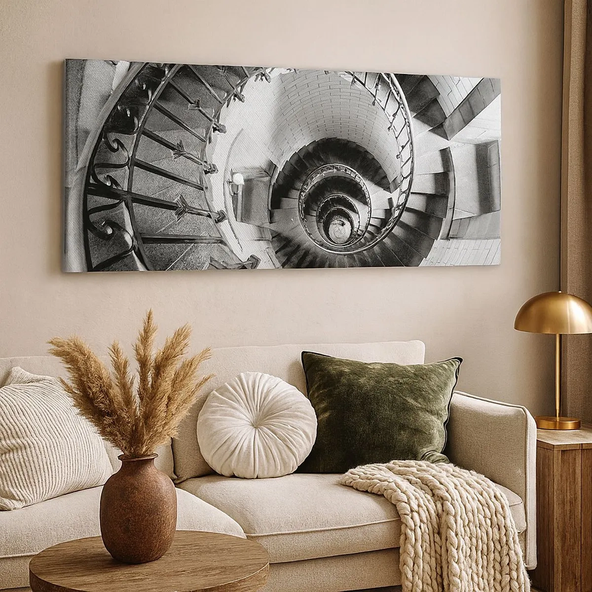 Bild auf Leinwand - Leinwandbild - Höher und höher - 100x40 cm