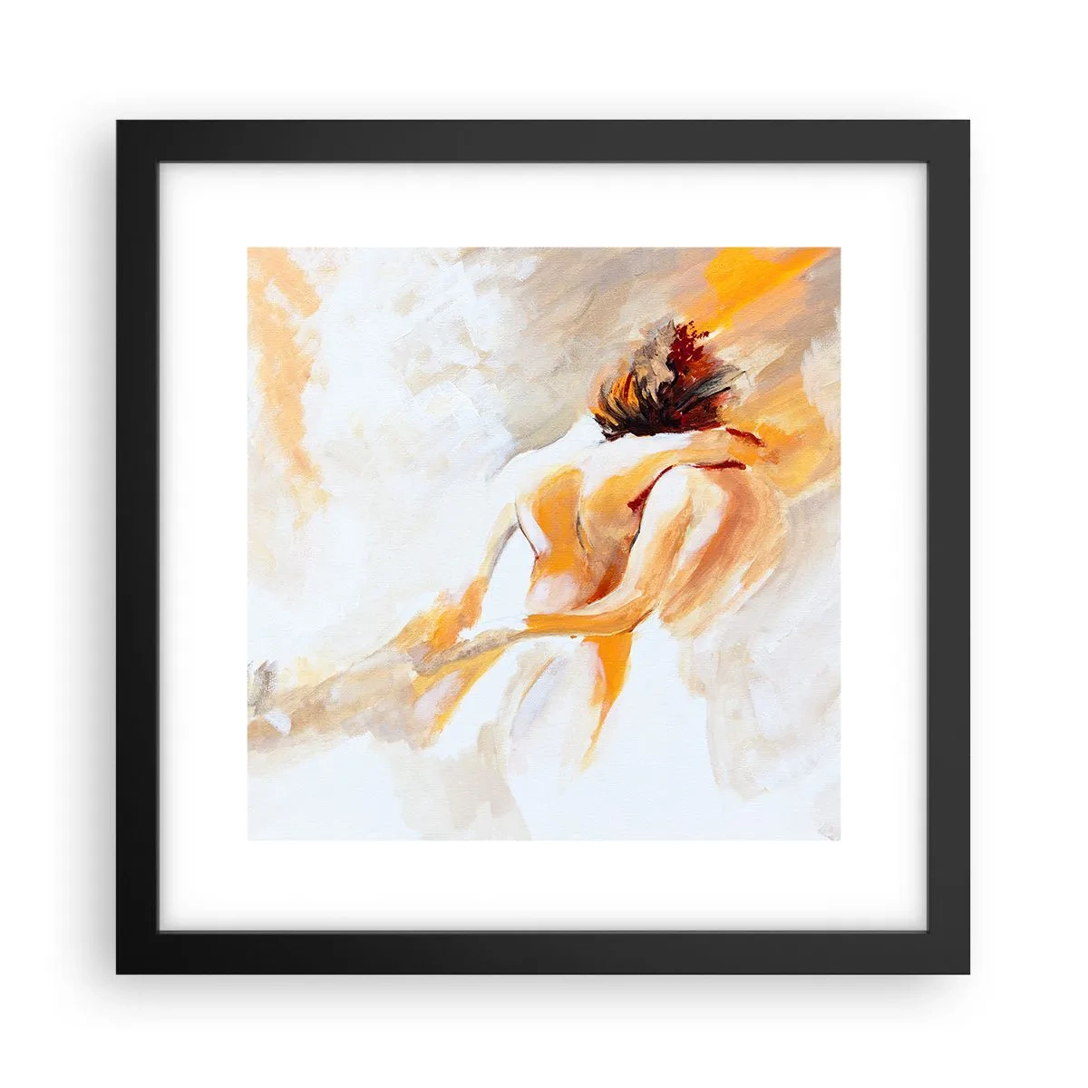 Poster in einem schwarzem Rahmen - Am Himmel der Nähe - 30x30 cm