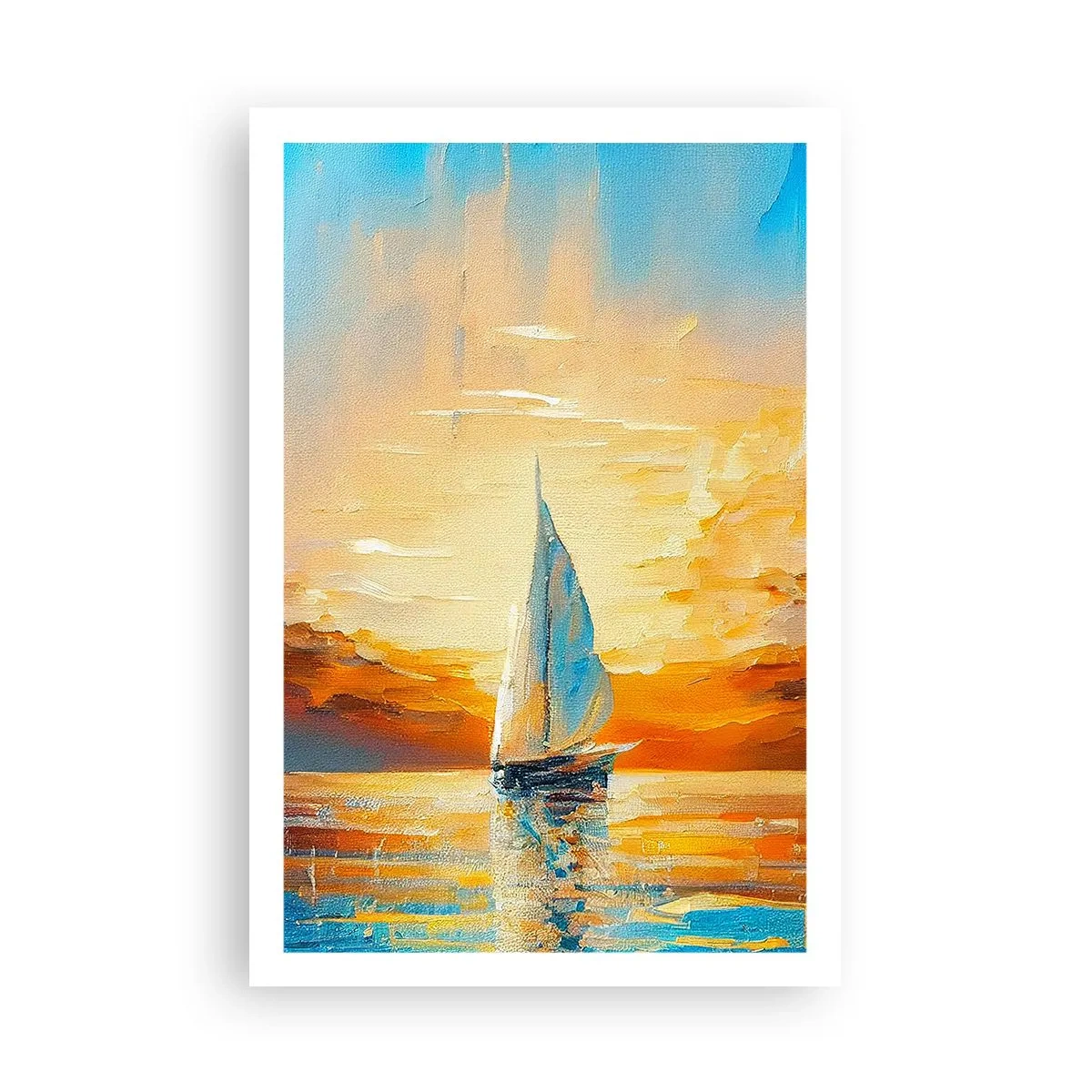 Poster - In Gold segeln - 61x91 cm